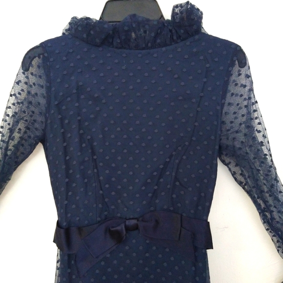 Vintage Neiman Marcus For Richilene Polka Dotted Maxi Dress - Picture 3 of 12